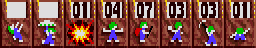 Skills: Oh no! More Lemmings, Amiga, Crazy, 8 - KEEP ON TRUCKING
